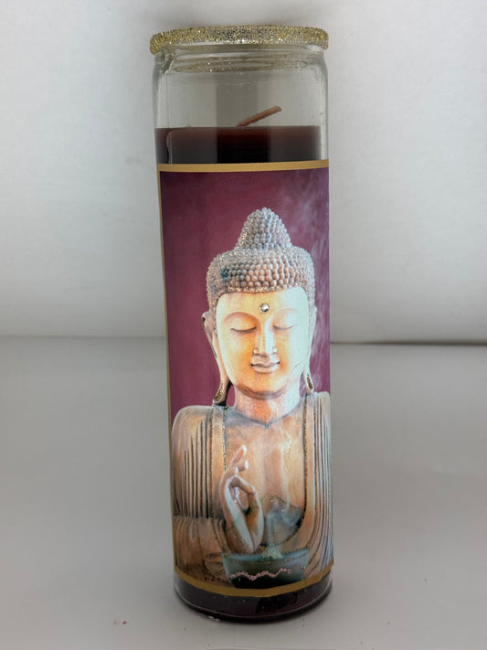 Buddha Glitter Candle