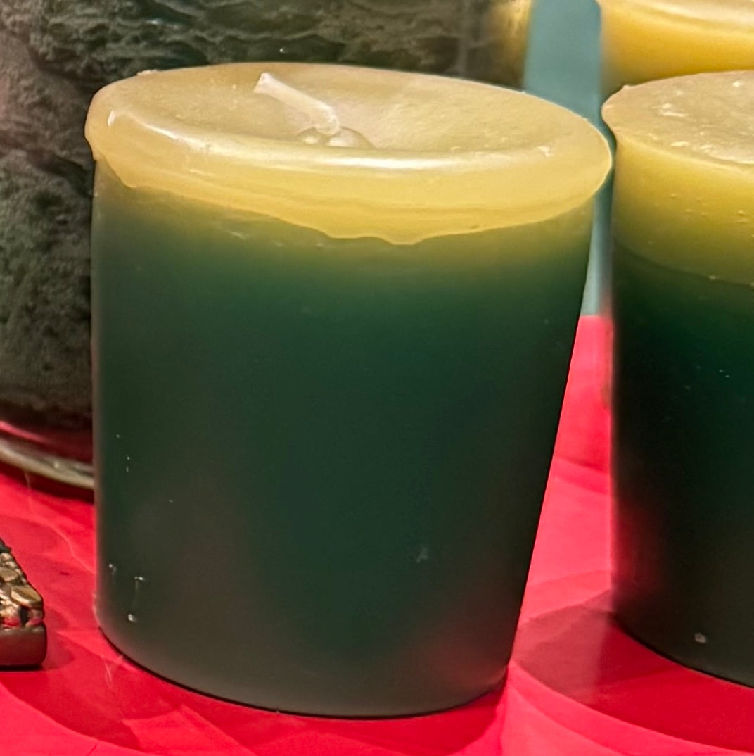 Prosperity Manifestation Votive Candle - create prosperity