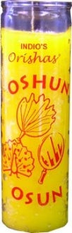Orishas Oshun Candle - Yellow