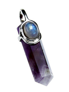 Amethyst and Moonstone Pendant