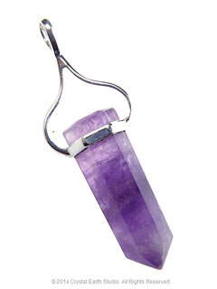 Amethyst Crystal Wearing Point