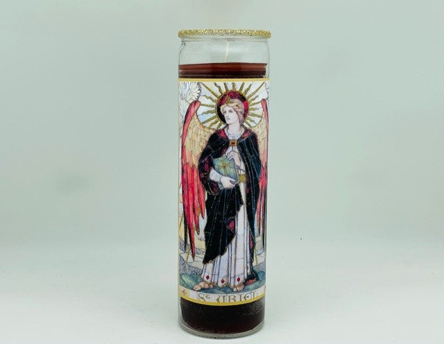 Archangel Uriel Glitter Candle
