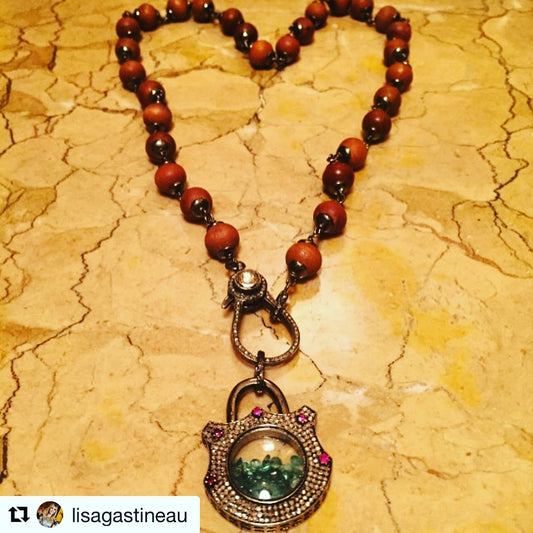 Emerald and Diamond Necklace