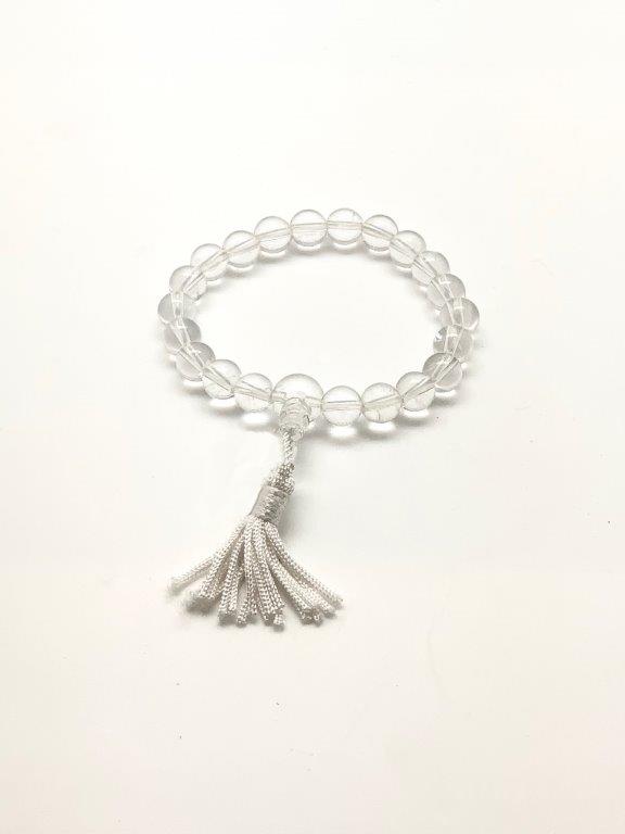 Clear Quartz Wrist Mala