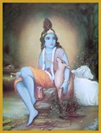 Krishna And Doe Glitter Candle