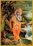 Krishna Moon Glitter Candle