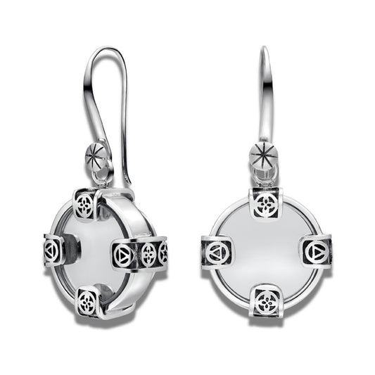 Sterling Silver Mirror Earrings
