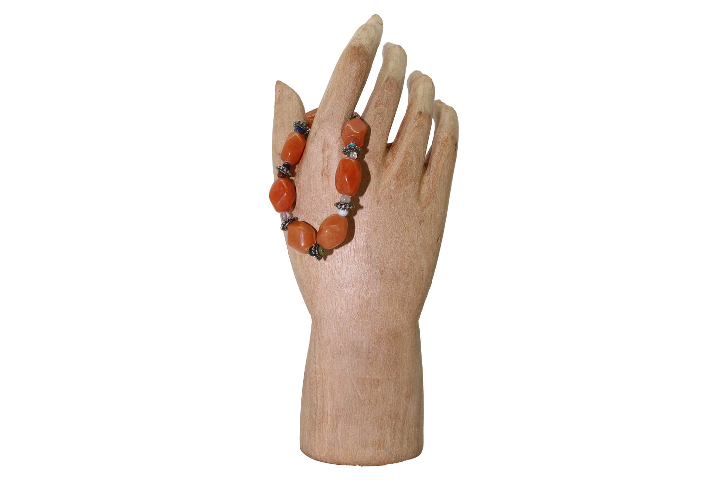 Multi-Stone Stretchy with Carnelian Bracelet