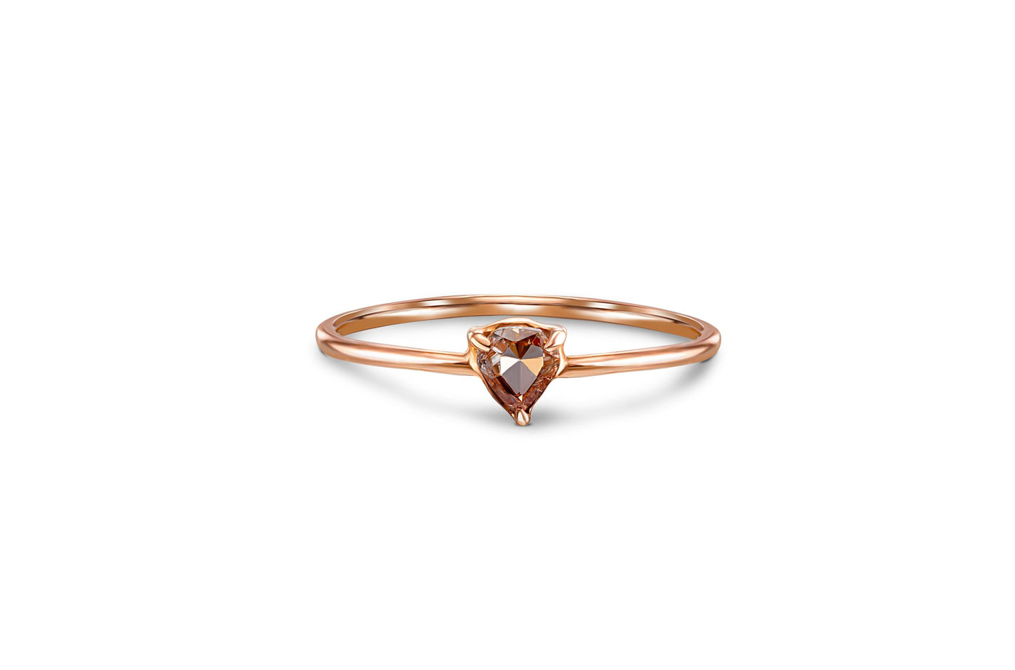 Pear Shape Diamond Stacking Ring