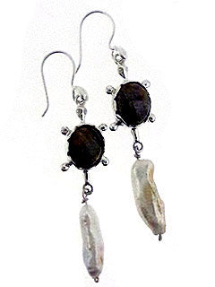 Remember the Sea Turtle and Pearl Earrings