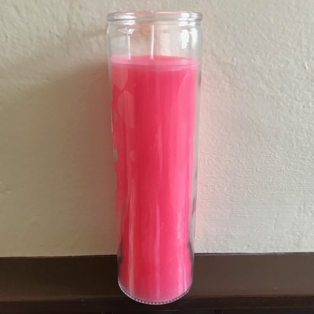 Pink 7 Day Candle
