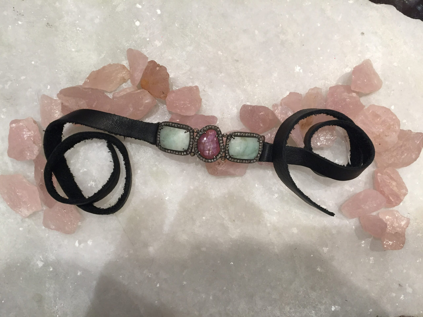 Ruby and Moonstone Bracelet