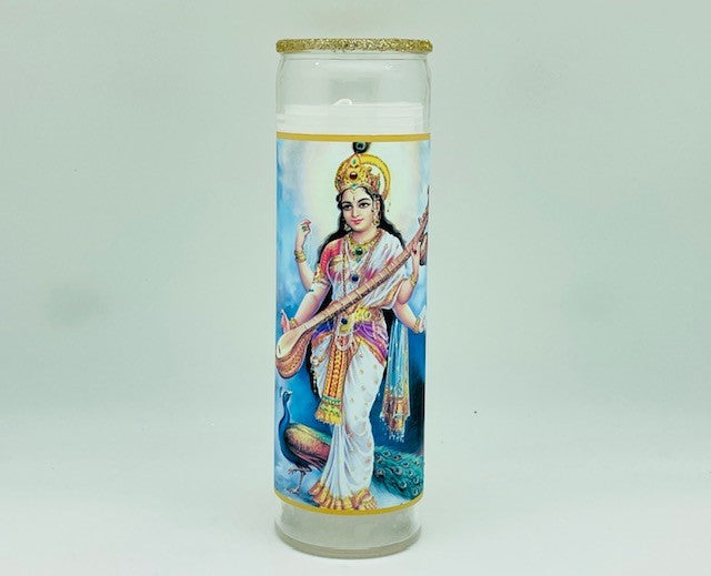 Sarasvati Standing Glitter Candle