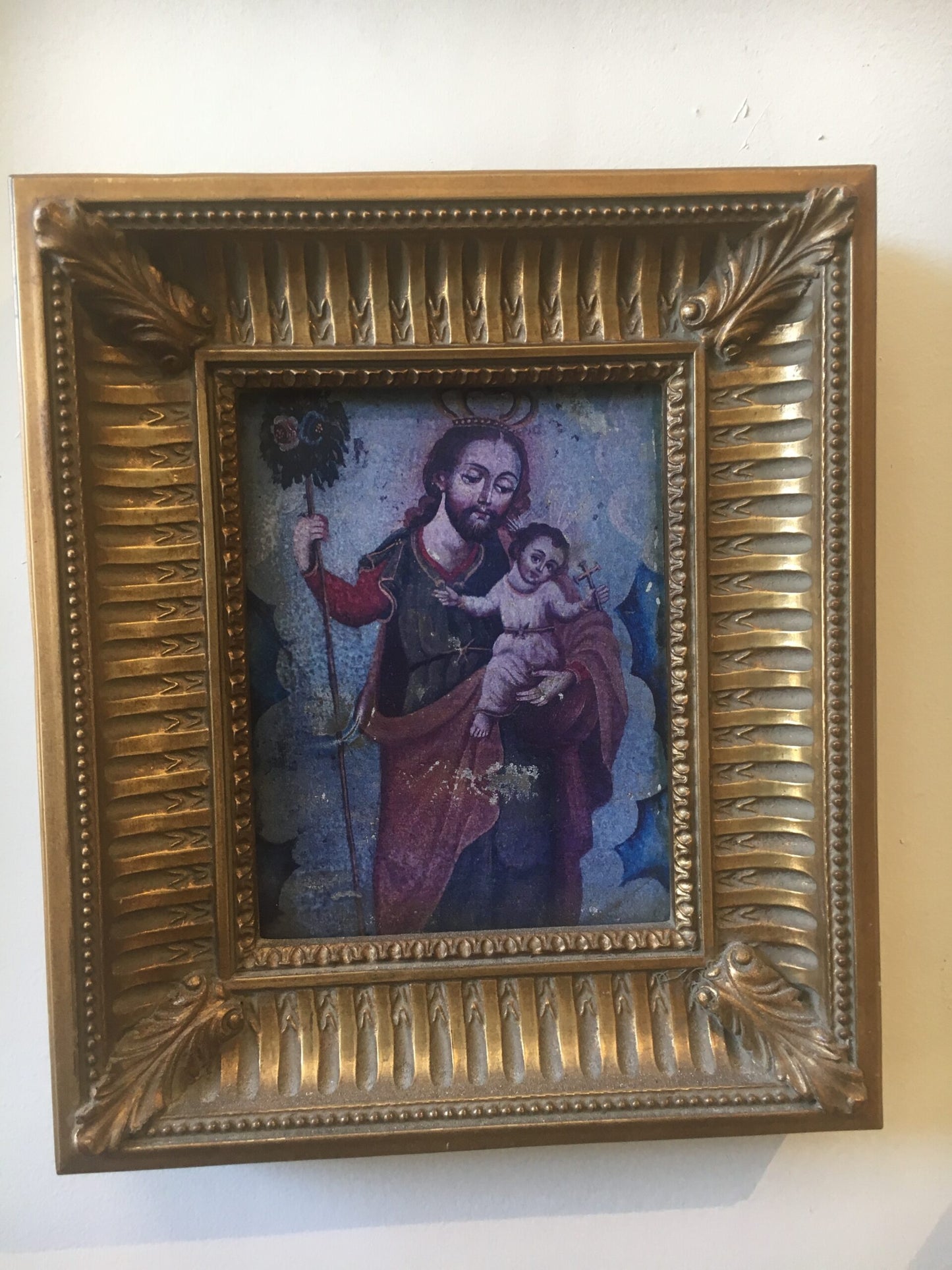 St. Joseph Wood Frame Painting