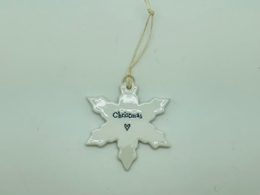 X-Mas Snowflake Ornament