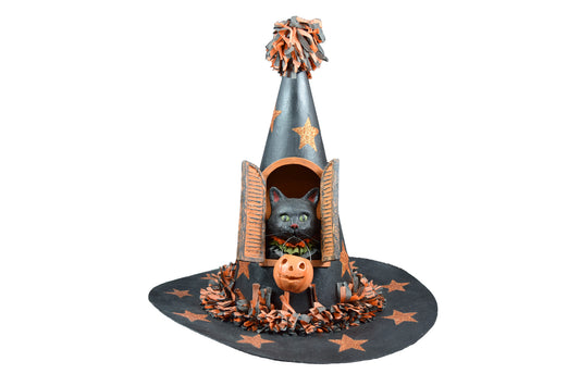 Black Cat Witch Hat