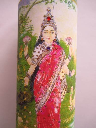 Laxmi Standing Glitter Candle