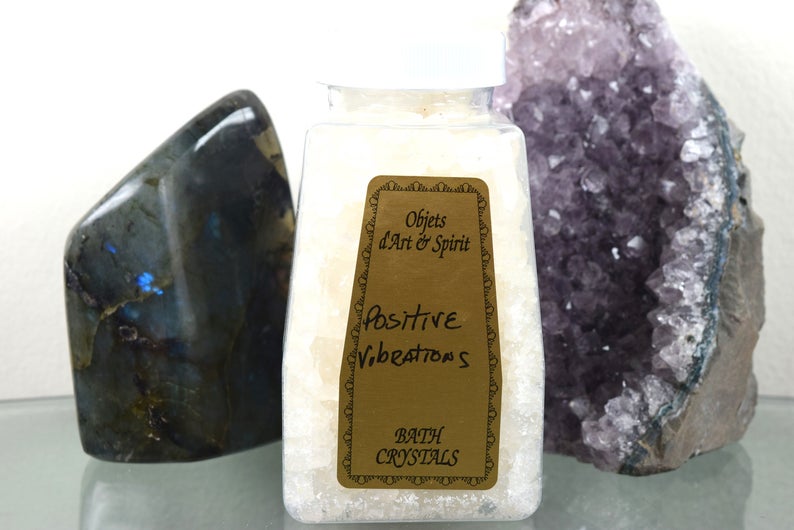 Positive Vibrations Bath Salt Crystals