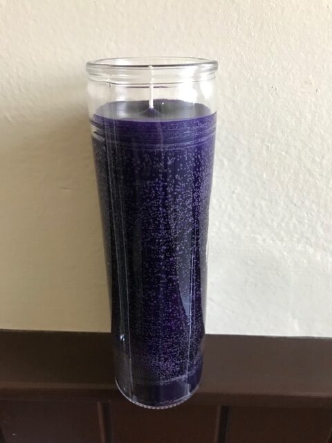 Purple 7 Day Candle