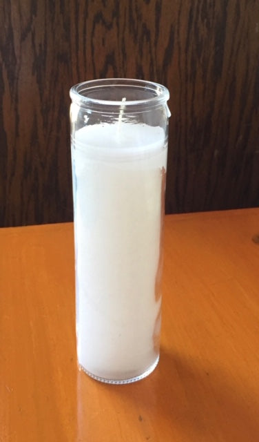 White 7 Day Candle