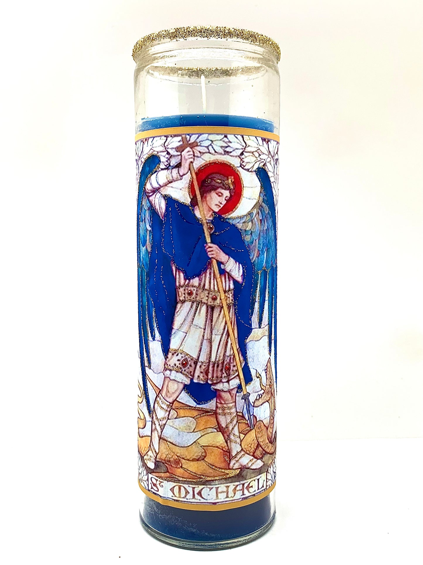 Archangel Michael Glitter Candle