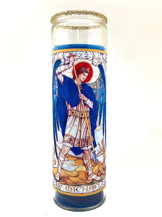 Archangel Michael Glitter Candle