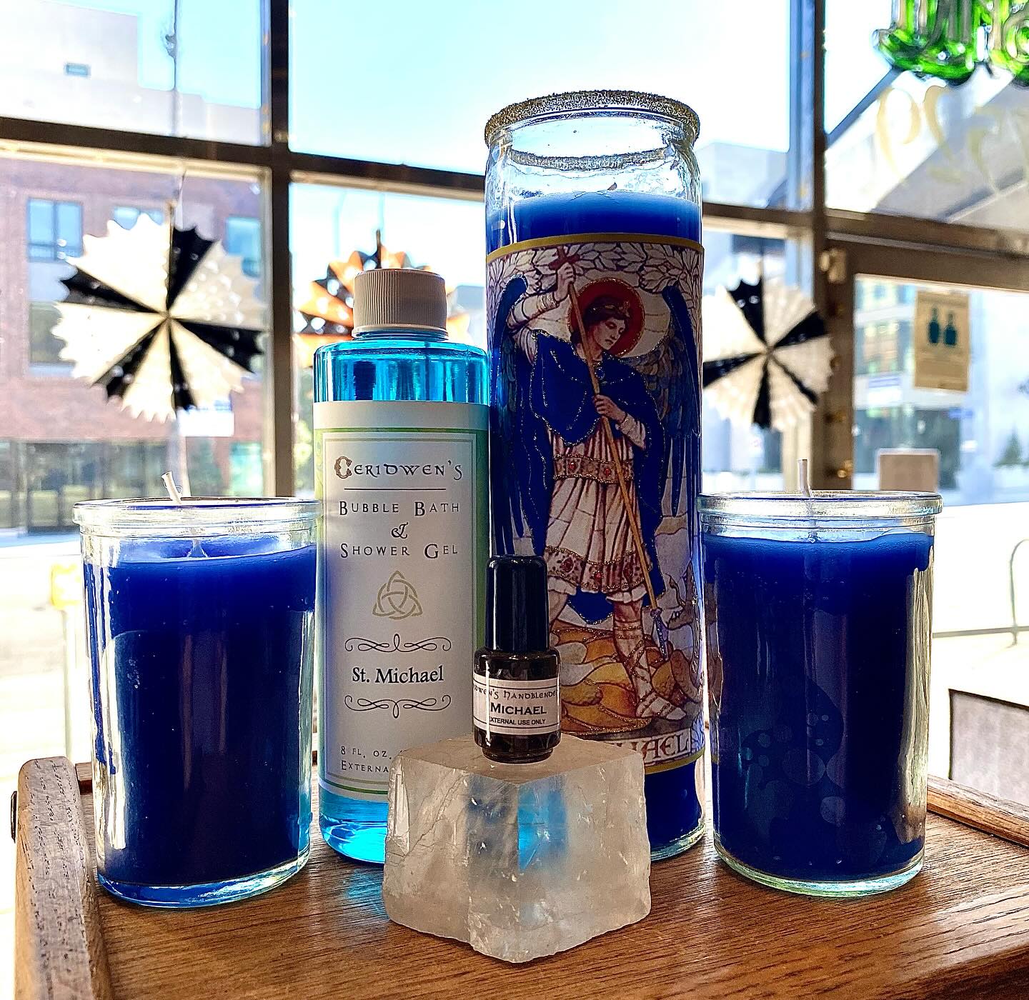 Archangel Michael Glitter Candle