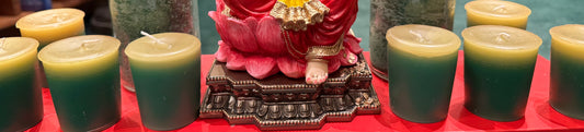 Prosperity Manifestation Votive Candle - create prosperity