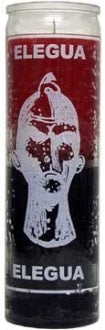 Elegua Candle - Red/Black