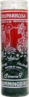 Hummingbird Candle - Red/Green