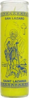 St. Lazarus Candle - Yellow