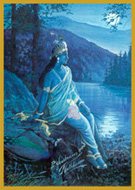 Yogini: Black Glitter Candle