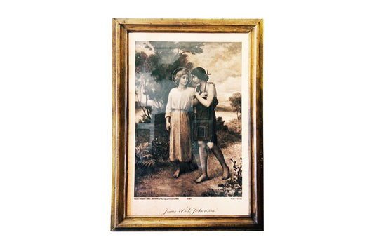 Jesus and John the Baptist Painting