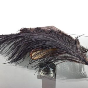 Black Ostrich Feather Quill Pen