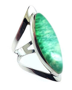 Open Band Amazonite Sterling Ring