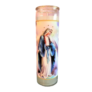 Mary: Miraculous Glitter Candle