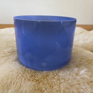 9” Lapis Singing Bowl with Circle Rubber Ring Stand and Suede Mallet