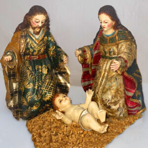 Hand-Carved Nativity Scene