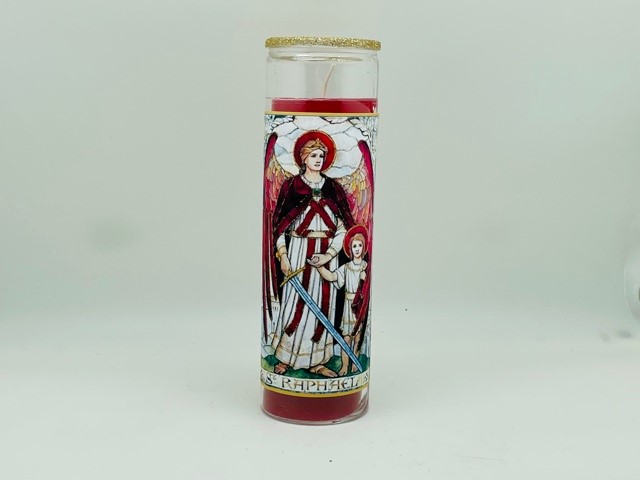 Archangel Raphael Glitter Candle